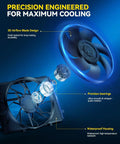 Engine Radiator Cooling Fan Assembly For BMW Direct Swap Fits 328i And 330i N52 Motors 4 Pin Connector showing precision engineered design.