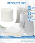4 Pack MAF2 Humidifier Wick Filters Replacement For High Flow MoistAIR And MA0800 MA0600 MA0601 Humidifiers