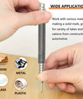 Heavy Duty Two Piece Spring Loaded Hammerless Center Punch Kit delivers kickass 3500 Psi impact striking force for precise marking.