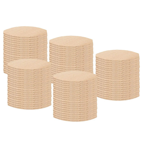 Stacks of 100 Pack Wood Joining Biscuits Size 0 For Pro Grade Woodworking Joints Made From Solid Beech Wood With Low Shrinkage