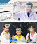 Medical professional and students wearing 50 Pairs Anti Fog Protective Safety Goggles Lightweight Adjustable Splash Shield For Nurses