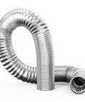 Go To 6 Inch Flexible Dehumidifier Duct Aluminum Foil Outlet For Crawlspace Ventilation And Exhaust Heavy Duty Multi Layer Protection