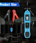 Versatile 6V 12V 24V Automotive Circuit Tester For Cars And Trucks, Fast Short Circuit Finder And Fuse Voltage Tester Light, Continuity Checker, No Guesswork Electric Diagnostic Tool That Makes Car Troubles A Breeze On The Go Blue, blue handheld tester with clips