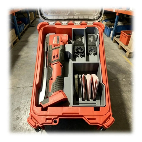 Packout Compatible Tool Organizer Insert For Your Toolbox Or Job Site Grab-and-Go Style Keeps M18 Multi Tool 2626-20 organized