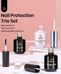 Pink Builder Gel No Wipe Gel Top Coat Base Coat Shine Finish Soak Off LED Jelly Nude Nail Strengthener bottles display