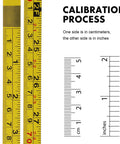 Top Shelf Adhesive Measuring Tape Kit For Woodworking Sweet Sticky Metal Ruler Premium Carbon Steel Tape Measure Peel And Stick Tool Compatible With Router Table Saw Inch And Metric One Meter Length calibration showing centimeters and inches.