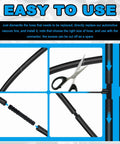 Diagram showing installation of the Six Piece Five Foot Silicone Vacuum Hose Kit With Six Sizes From One Eighth To Three Eighths Inch Includes Tee Straight Reducer Fittings Pro Grade And 24 Hose Clamps And 64 Fittings For A 94 Piece Automotive Vacuum Line Set