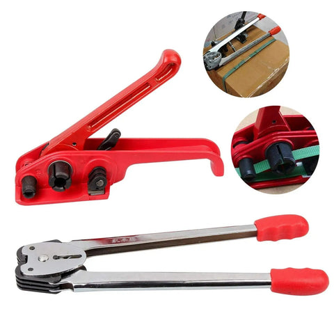 Top Shelf Heavy Duty Manual Strapping Tool For Plastic Strap crushes heavy lifting tasks with rotary tensioner and cutter.