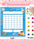 Science Reward Chart Must Have Bundle For Classrooms With 80 Sheets And 2400 Star Stickers, chart design with colorful science icons.