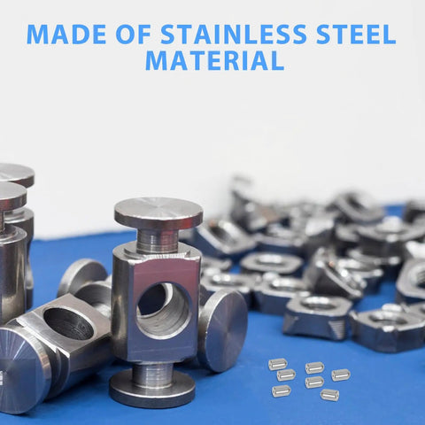 20 Pack Stainless Steel Ball Catch Door Hardware With Smooth Design And Precise Positioning, visible on blue background.