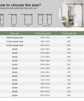 Chart showing sizes for barn doors, including 48 By 84 Inch White Barn Door With 8 Foot Sliding Hardware Kit Included And Handle MDF And PVC.