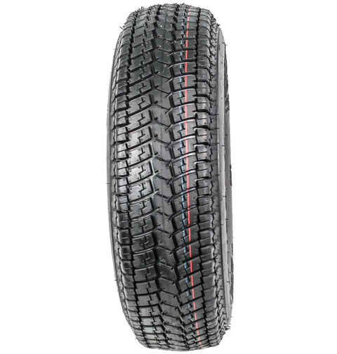 Front view of a 2-Pack Aluminum Trailer Tire And Wheel Assembly For 13 Inch ST175/80D13 175/80D13, 5 Lug On 4.5 Inch Pattern