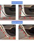 Front and rear door comparison of Door Seal Strip Kit For Cars, Dustproof Edge Guard And Quiet Close Trim, Rainproof Weather Stripping