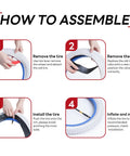 Instructions for assembling Heavy Duty 24x2.1-2.4 Inner Tube With Schrader Valve For City Cruiser And Mountain Bikes.