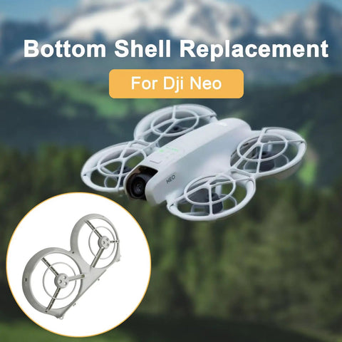 Neo Bottom Shell Replacement For Drone No Fuss Easy Swap Right Side Gray Body Cover Durable Bottom Case Prop Guard Compatible Repair Parts Kit For Neo with drone and shell image