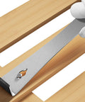 Triple Multitool Pry Bar And Scraper Kit With Nail Puller Crowbar High Carbon Steel Flat Pry Bar used in woodworking project.