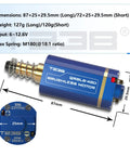 Airsoft Brushless Motor With High Torque And Fast Speed Long Shaft Fit For M4 M16 MP5 G3 P90 Series High Thermal Efficiency Pro Grade AEG Upgrade