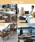 Image showing various tables using Heavy Duty Self Adhesive Clear Furniture Bumpers Keep Your Glass And Wood Tables Totally Solid While Blocking Ugly Scratches And Annoying Slips Around The House Darn Effective And Completely Invisible.