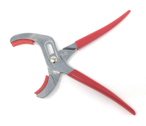 Soft Jaw Cannon Plug Pliers For Aircraft Electrical Connectors With Slip Joint Handles And Serrated Replaceable Plastic Jaws