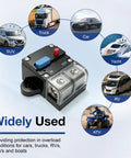 Heavy Duty 50 Amp Circuit Breaker With Manual Reset Switch 12 To 48 Volt Dc Overload Protection Battery Disconnect Switch for vehicles.