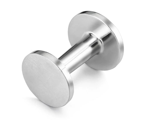 Pro Grade 2 Inch Espresso Tamper For Baristas Durable Stainless Steel Build Delivers Even Heat For Consistent Temperature And Perfect Crema With Velvet Microfoam Ergonomic Handle, side view