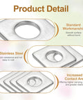 Close-up of M12 Beveled Square Washers 2 Pack 12x28mm 304 Stainless Steel with smooth surface and corrosion resistance