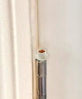 Whimsical Hot Cocoa Door Hinge Toppers Set Of 6 Magnetic Heads For Metal Doors And Surfaces installed on hinge