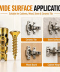 6x14mm Short Expansion Screw Set For Cabinet Hinge Repair And Stripped Thread Restoration Compact Hinge Hole Repair Kit shown