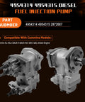 Heavy Duty Remanufactured Fuel Injection Pump For Cummins 6L ISLe QSL8.9 QSL9 ISC QSC Diesel Drop In Replacement Part 4954314 4954315
