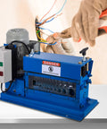 Portable Powered Wire Stripper Tool For Recycling Copper Wire 18 AWG To 1 Inch OD Range 11 Channels And 10 Blades