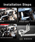 Must-Have Idler Pulley Bracket Kit Direct Fit For 85-91 Chevy Corvette C4 L98 5.7L Engine Restores Serpentine Belt Tension And Accessory Drive Alignment For Your Classic V8 Build, aluminum