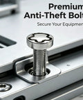 M6 Stainless Steel Anti Theft Locking Screws Kit 20mm mounted in metal surface demonstrating secure installation