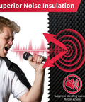 Professional Grade Self Adhesive Acoustic Foam Panels With Egg Crate Wave Design For Straight Fire Sound Dampening In Recording Studios Home Theaters And Car Doors Easy Peel Install Wall Tiles That Lock Down Room Echo, with a man singing and sound waves.