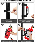 Installation steps for Polaris Ranger Fire Extinguisher Mount With Quick Release Holder And Aluminum Bracket Pro Fit Cage Compatible Fits Ranger General Can Am Defender Commander UTVs Trail Ready Easy Access Safety Accessory For Trail Riding.