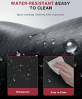 Close-up of Extra Wide 72 By 36 Inch Yoga Mat With Non Slip Surface, showing water-resistant and easy-to-clean features.