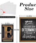 Fresh Industrial Chic Bulletin Board Poster Set Leveling Up Classroom Vibe With Seven Welcome Cutouts And Six Motivational Prints Perfect Teacher Decor Game Changer Glue Dots Included including size details and glue dots.