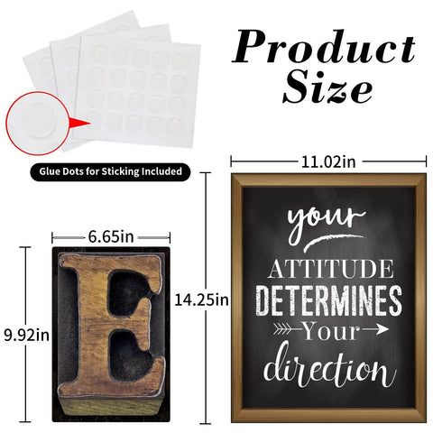 Fresh Industrial Chic Bulletin Board Poster Set Leveling Up Classroom Vibe With Seven Welcome Cutouts And Six Motivational Prints Perfect Teacher Decor Game Changer Glue Dots Included including size details and glue dots.