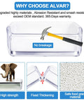 2 Pack Upgraded Refrigerator Door Bin Shelf Right Side Replacement Fits RF4287HARS RF4289HARS Doors with hammer, elephant, and thickening depiction