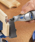 Knockout 384 Piece Sanding Drum Kit Featuring 360 Abrasive Sleeves And 24 Steel Mandrels Designed For Rotary Tools Grinders And Power Drills All Purpose Grit Package being used on wood.