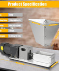 Real Workhorse Electric Grain Grinder With Four Detachable Hoppers, Heavy Duty Countertop Mill dimensions and specifications.