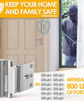 Beefed Up Home Security Door Lock For Inside Swinging Doors Kid Safe 800 Pound Reinforcement Latch Heavy Metal Front Door Lock Childproof Lock That Withstands Kicks And Keeps Your Home Safe