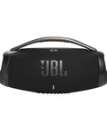 Front view of Boombox 3 Portable Bluetooth Speaker With Massive Sound And Deep Bass IPX7 Waterproof 24 Hour Playtime PartyBoost Rugged Outdoor