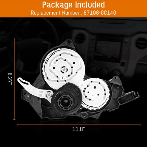 Straight Shot Swap Hvac Air Blend Door Actuator For Toyota Tundra 2007 To 2021 And Sequoia 2007 To 2022 durable servo motor dimensions 8.27x11.8 inches