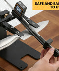 Premium Precision Knife Sharpening System With Adjustable Angle Guide Pro Grade Sharpening Kit Featuring Five Diamond And Ceramic Stones