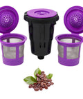 Reusable K Cups For Keurig K Mini Series K Mini Plus K Express And K Iced With Adapter 3 Pack Refillable Coffee Pods