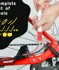 All Hydraulic Disc Brake Bleed Kit With Mineral Oil Gloves Syringes And Installation Tools For Quick Pro Grade Bleed Of Your Hydraulic Brakes On Any Caliper used on a bicycle