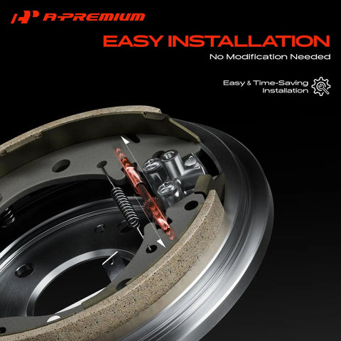 Top Tier Rear Side Drum Brake Hardware Kit For Ford F-350 E-350 And Dodge Ram 2500 3500 With Rock Solid Durability To Keep Your Truck Cruising Smooth Without Any Rattle Or Squeak On The Road. Rear drum brake hardware, easy install