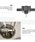 Top view of Ridiculously Compact Electric Drill Pump For Water Transfer Self Priming Liquid Mover with power tool adapter.