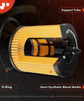 Cross-section of 10K Miles Protection Oil Filter For Mercedes Benz C300 C350e E300 E350 with labeled components