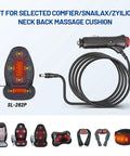 Ready To Roll 12 Volt Car Charger Adapter With Extra Long Power Cord Cable For Snailax Comfier Back Massage Cushion, 6.5ft cable.